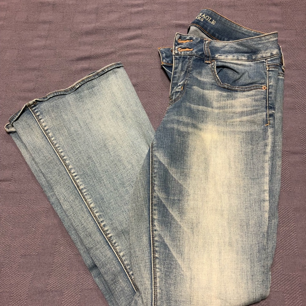 American Eagle artist flare jeans